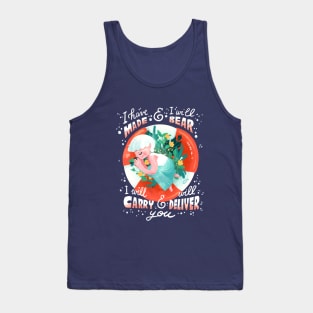 Jesus is my Lifesaver: He will carry me Through Tank Top